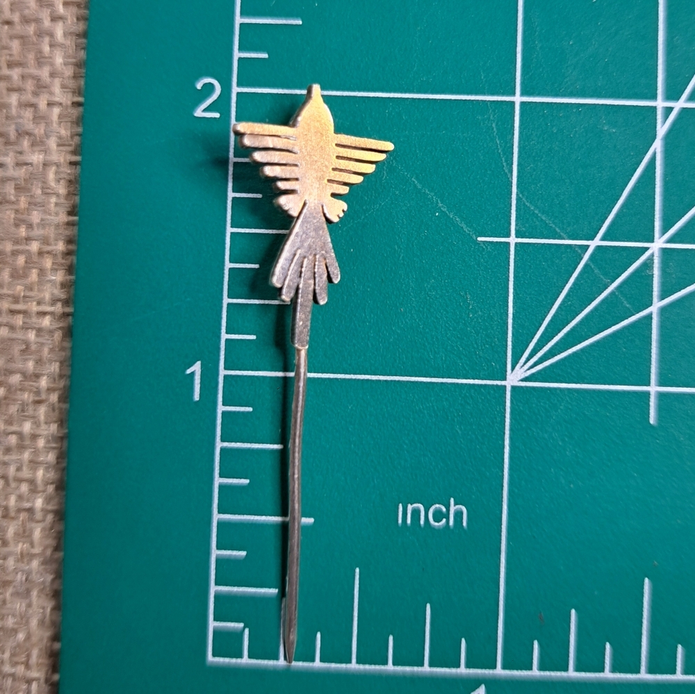Sterling silver 925 bird stick pin - Picture 4 of 6